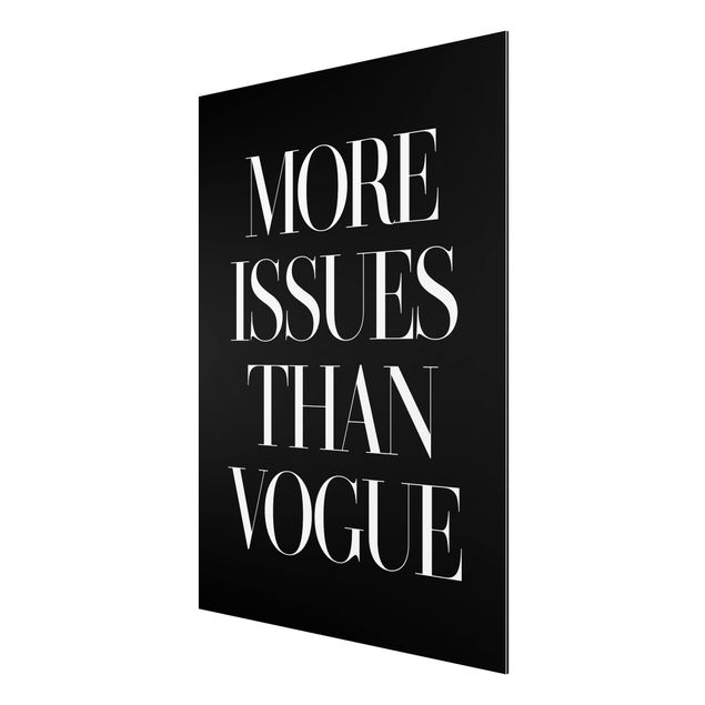 Print on aluminium - More Issues Than Vogue