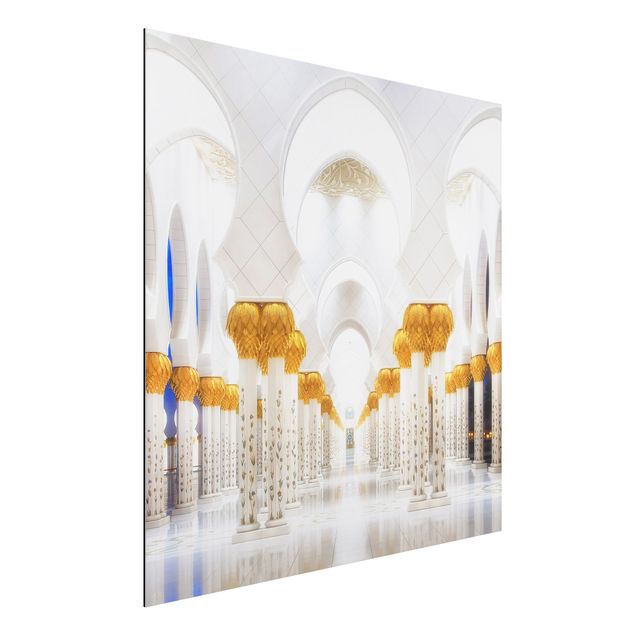 Aluminium dibond Mosque In Gold