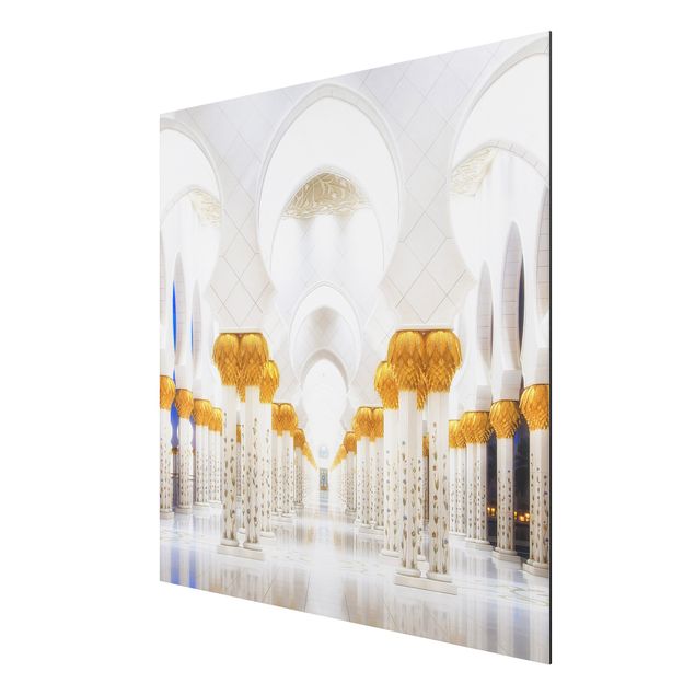 Print on aluminium - Mosque In Gold