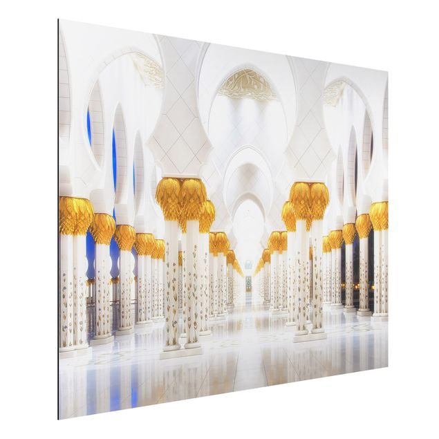 Aluminium dibond Mosque In Gold