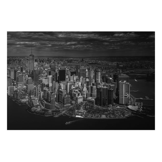 Alu dibond New York - Manhattan From The Air
