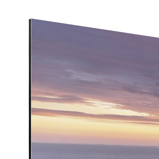 Print on aluminium - Sunrise On The Beach On Sylt