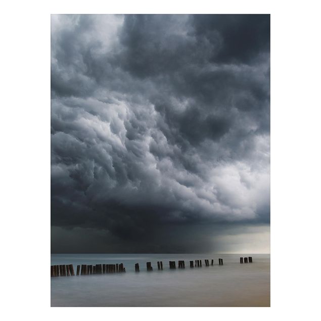 Alu dibond Storm Clouds Over The Baltic Sea