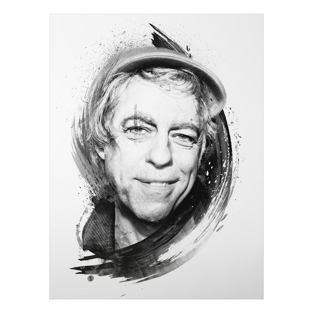 Print on aluminium - Bob Geldof