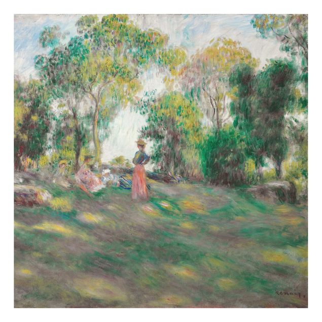 Print on aluminium - Auguste Renoir - Landscape With Figures