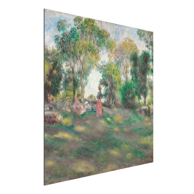 Dibond Auguste Renoir - Landscape With Figures