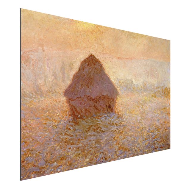 Aluminium dibond Claude Monet - Haystack In The Mist