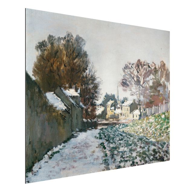 Aluminium dibond Claude Monet - Snow At Argenteuil