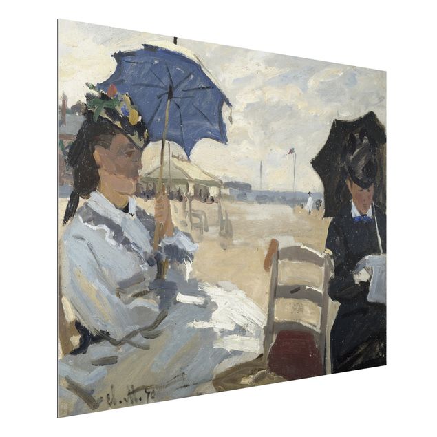Aluminium dibond Claude Monet - At The Beach Of Trouville