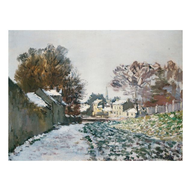 Print on aluminium - Claude Monet - Snow At Argenteuil