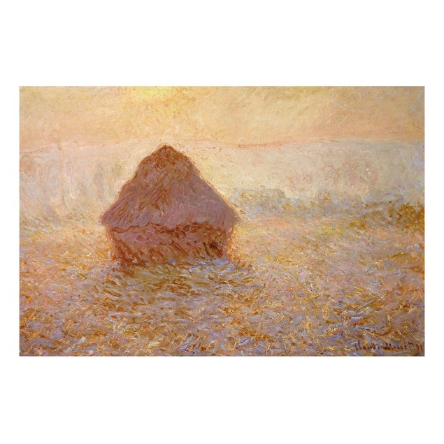Print on aluminium - Claude Monet - Haystack In The Mist