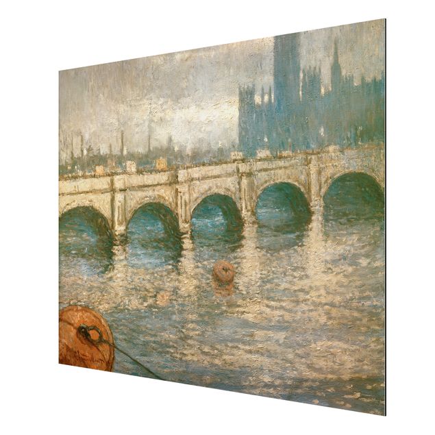 Print on aluminium - Claude Monet - Fishing Boats Near Pourville