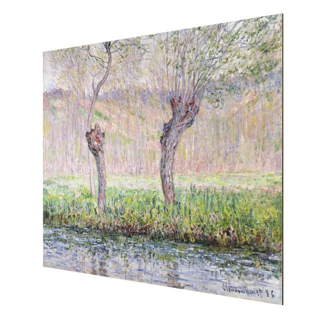 Print on aluminium - Claude Monet - Willow Trees Spring