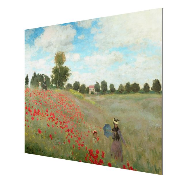 Print on aluminium - Claude Monet - Poppy Field Near Argenteuil