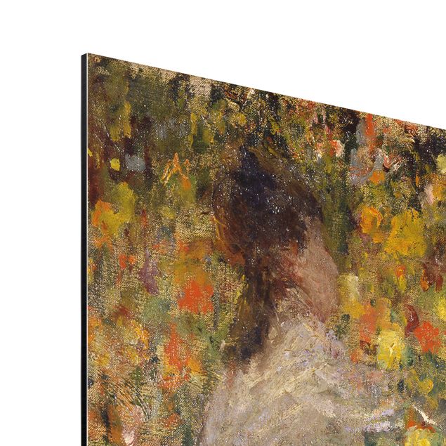 Print on aluminium - Claude Monet - Two Ladies in the Flower Garden
