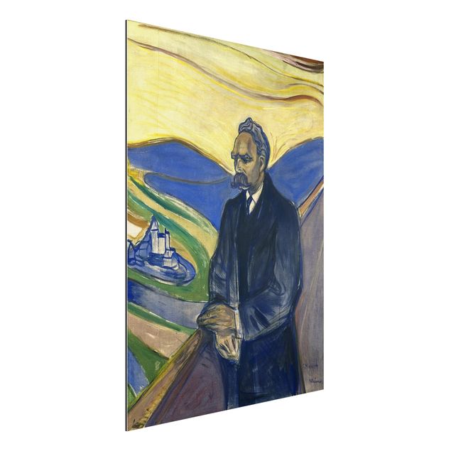 Aluminium dibond Edvard Munch - Portrait of Friedrich Nietzsche