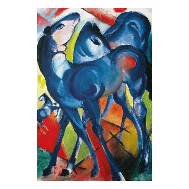 Print on aluminium - Franz Marc - The Blue Foals