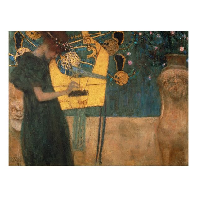 Print on aluminium - Gustav Klimt - Music