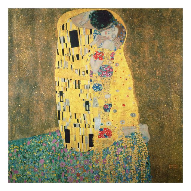 Print on aluminium - Gustav Klimt - The Kiss