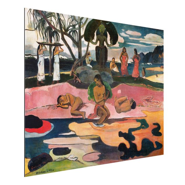 Dibond Paul Gauguin - Day Of The Gods (Mahana No Atua)
