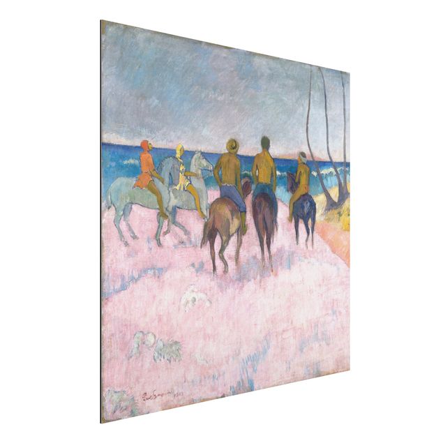 Aluminium dibond Paul Gauguin - Riders On The Beach