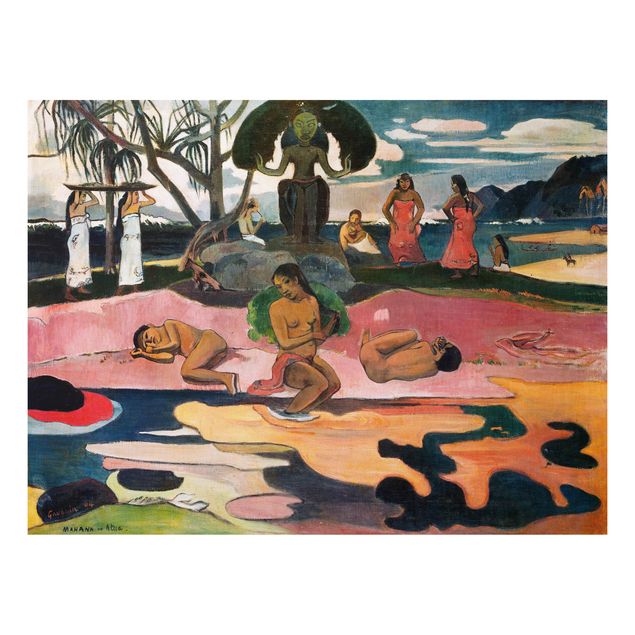 Print on aluminium - Paul Gauguin - Day Of The Gods (Mahana No Atua)