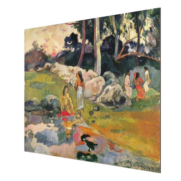 Print on aluminium - Paul Gauguin - Women At The Banks Of River
