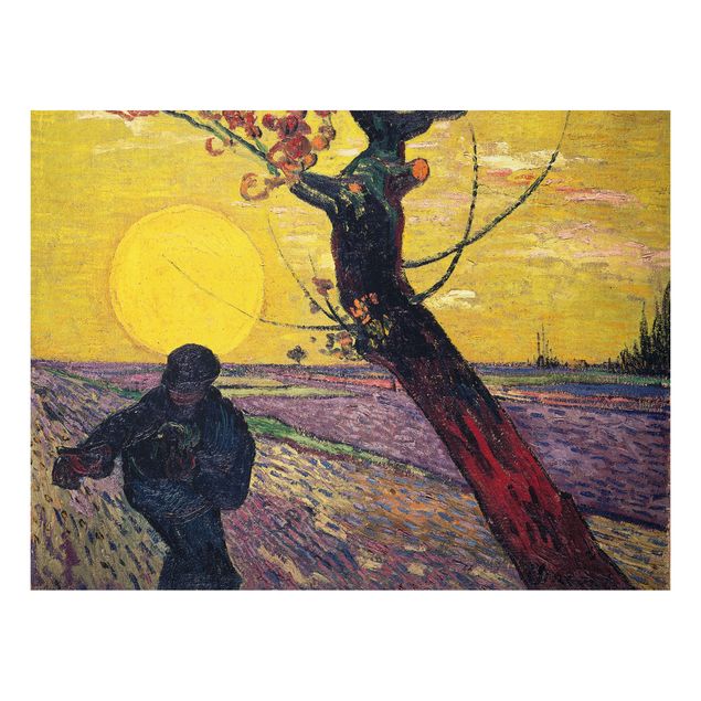 Print on aluminium - Vincent Van Gogh - Sower With Setting Sun