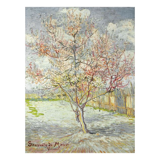 Print on aluminium - Vincent van Gogh - Flowering Peach Trees