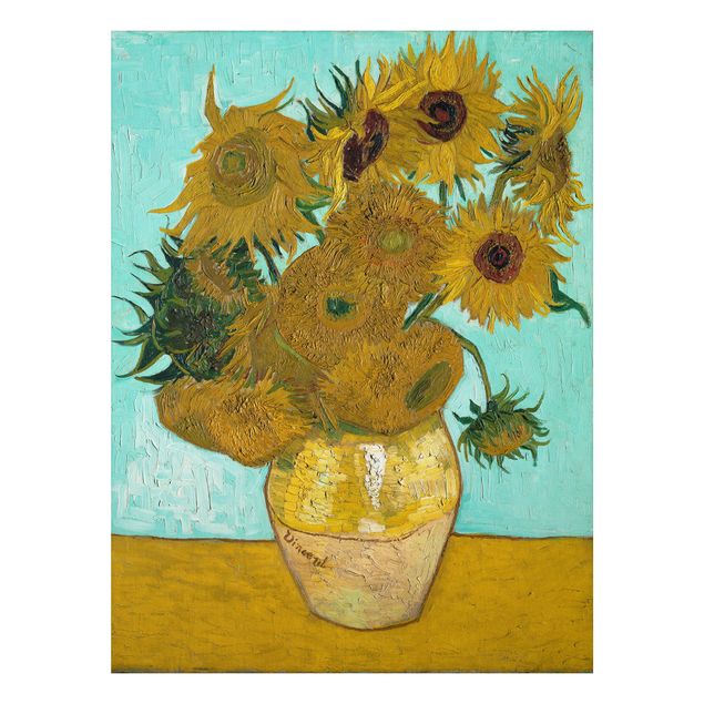 Print on aluminium - Vincent van Gogh - Sunflowers