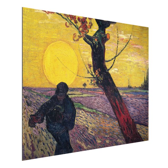 Alu dibond Vincent Van Gogh - Sower With Setting Sun