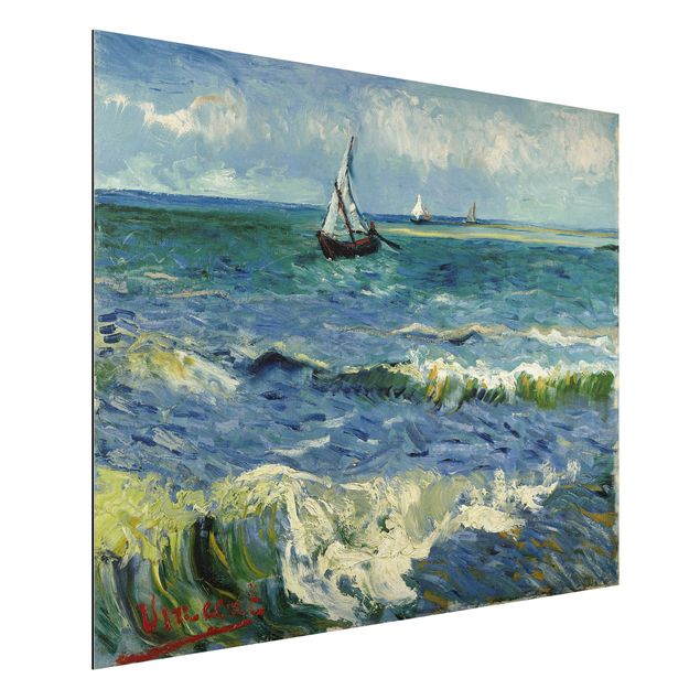 Aluminium dibond Vincent Van Gogh - Seascape Near Les Saintes-Maries-De-La-Mer