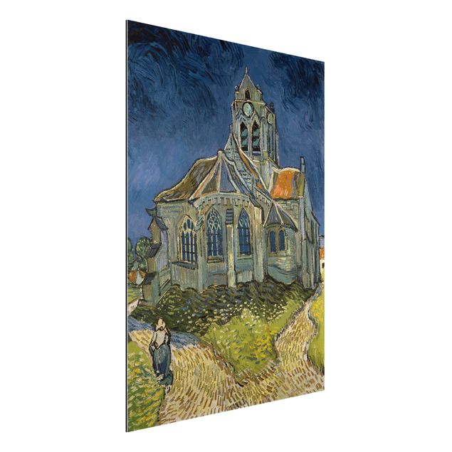 Aluminium dibond Vincent van Gogh - The Church at Auvers