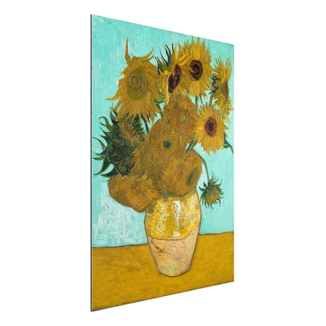 Alu dibond Vincent van Gogh - Sunflowers