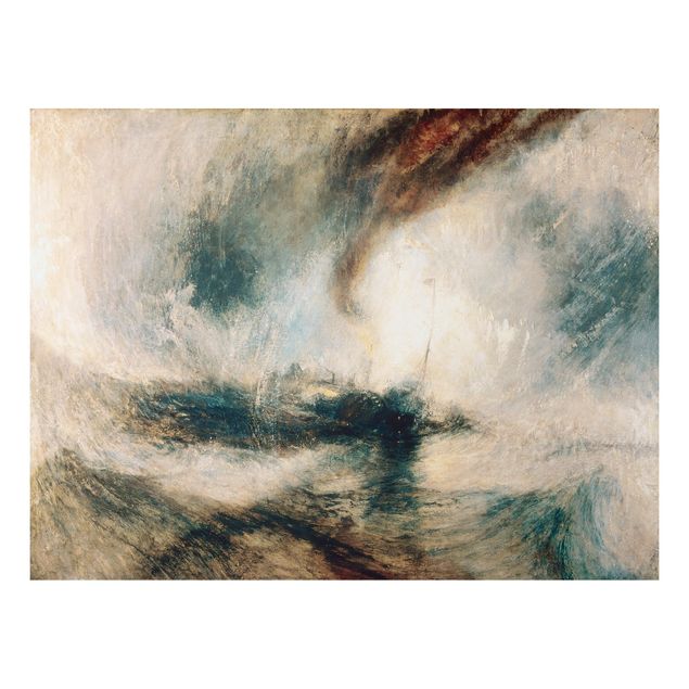 Print on aluminium - William Turner - Snow Storm - Steam-Boat Off A Harbour’S Mouth