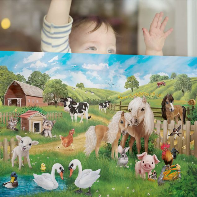 Window decoration - Animal Club International - Animals On A Farm
