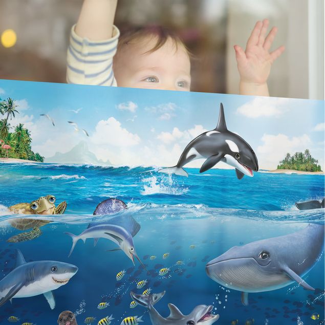 Window decoration - Animal Club International - Underwater World With Animals