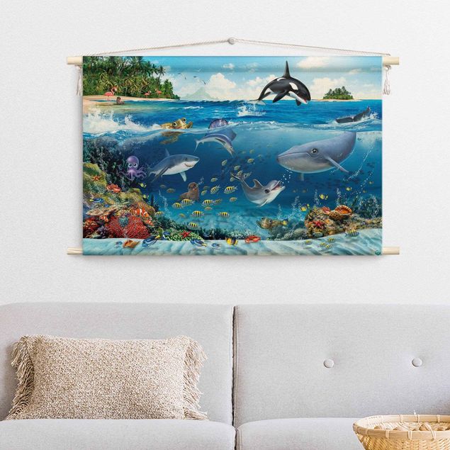 wall hanging decor Animal Club International - Underwater World With Animals