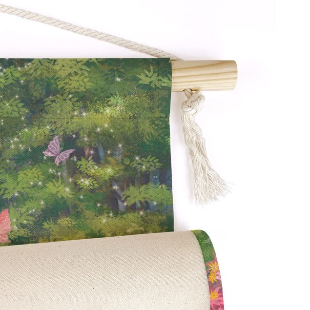 fabric wall hanging Animal Club International - Magical Forest With Unicorn