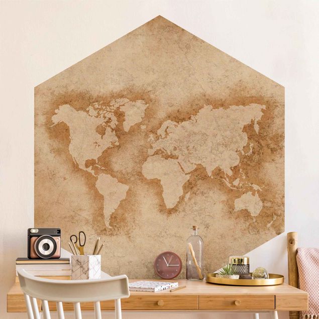 Wallpapers Antique World Map