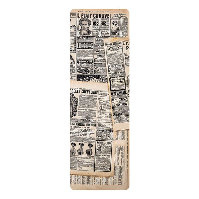 Coat rack patterns - Antique Newspapers