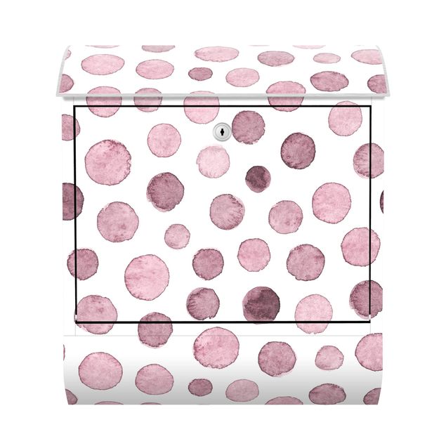 Letterbox - Watercolour Bubbles In Antique Pink