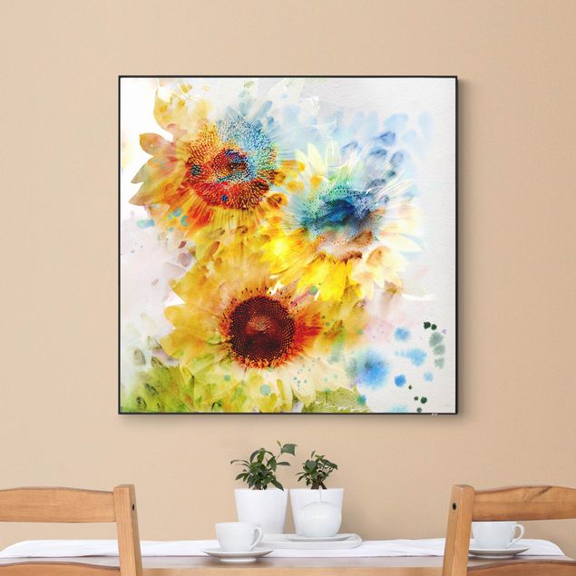 Interchangeable print - Watercolour Flowers Sunflowers