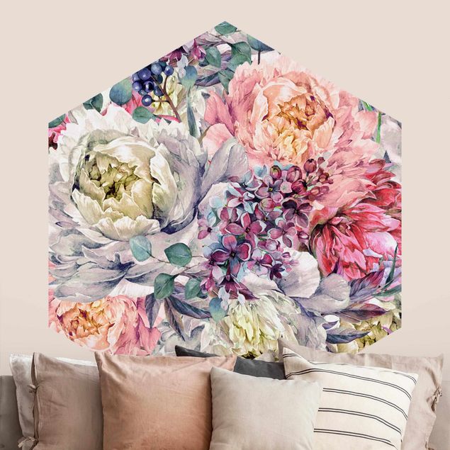 Wallpapers Watercolour Floral Bouquet