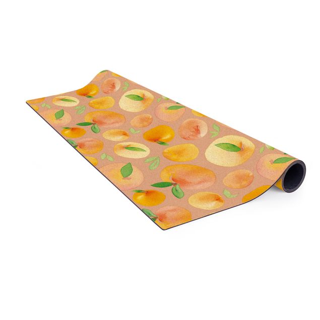 Large rugs Watercolour Oranges With Leaves