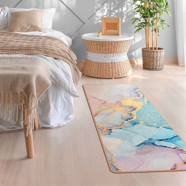 pastel mats Watercolour Pastel Colourful With Gold