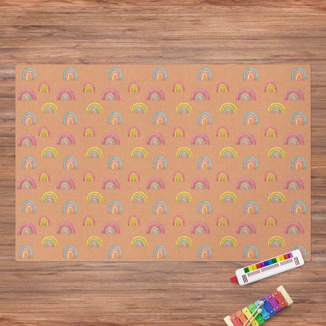 Modern rugs Watercolour Rainbow