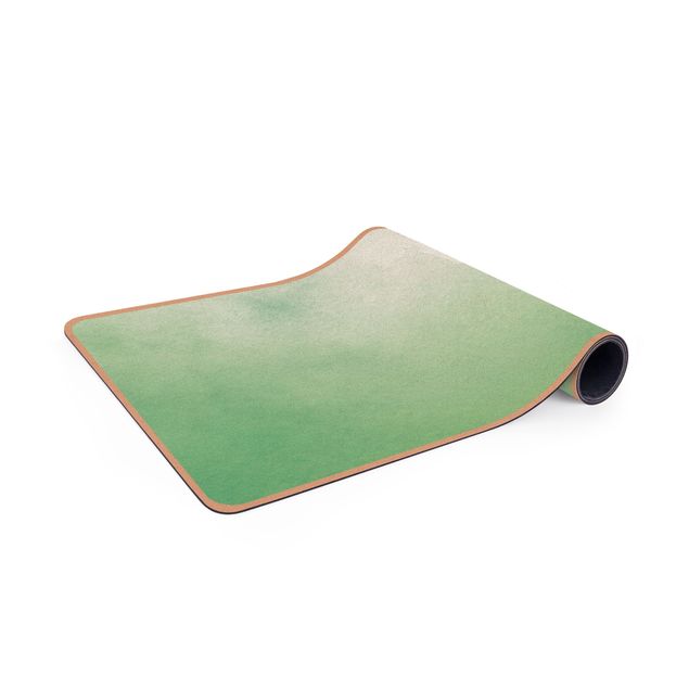 Yoga mat - Watercolour Green Thicket