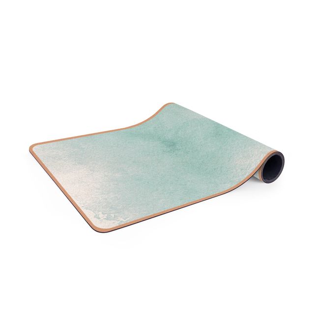 Yoga mat - Watercolour Turquoise Ocean