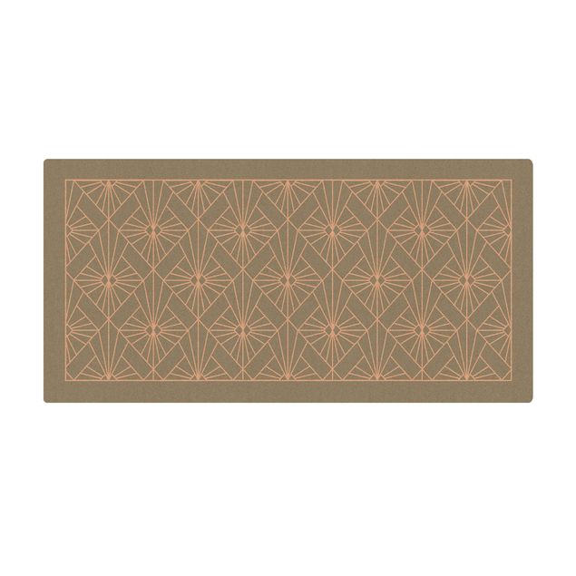 large area rugs Art Deco Beam Pattern With Frame